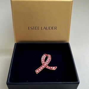 Estee Lauder Pink Gem Brooch